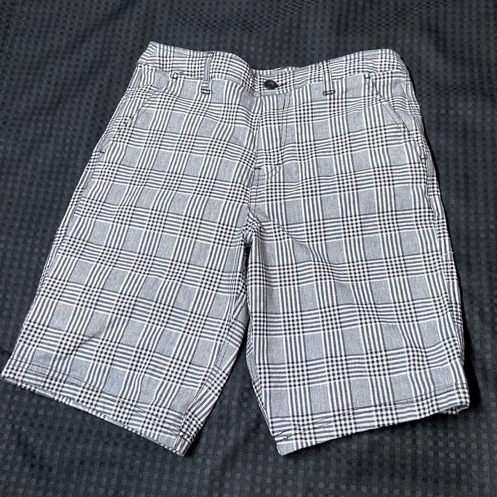 Empyre skateboard shorts relax fit black/white multicheckered pattern